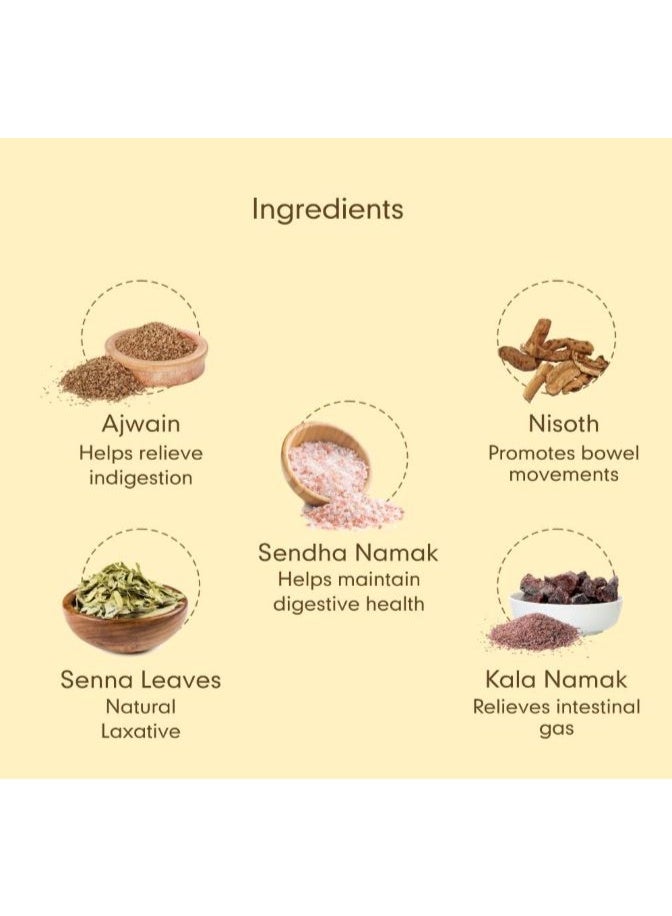 مسحوق تخفيف الإمساك من بيت سافا (120 جم) - Image 3