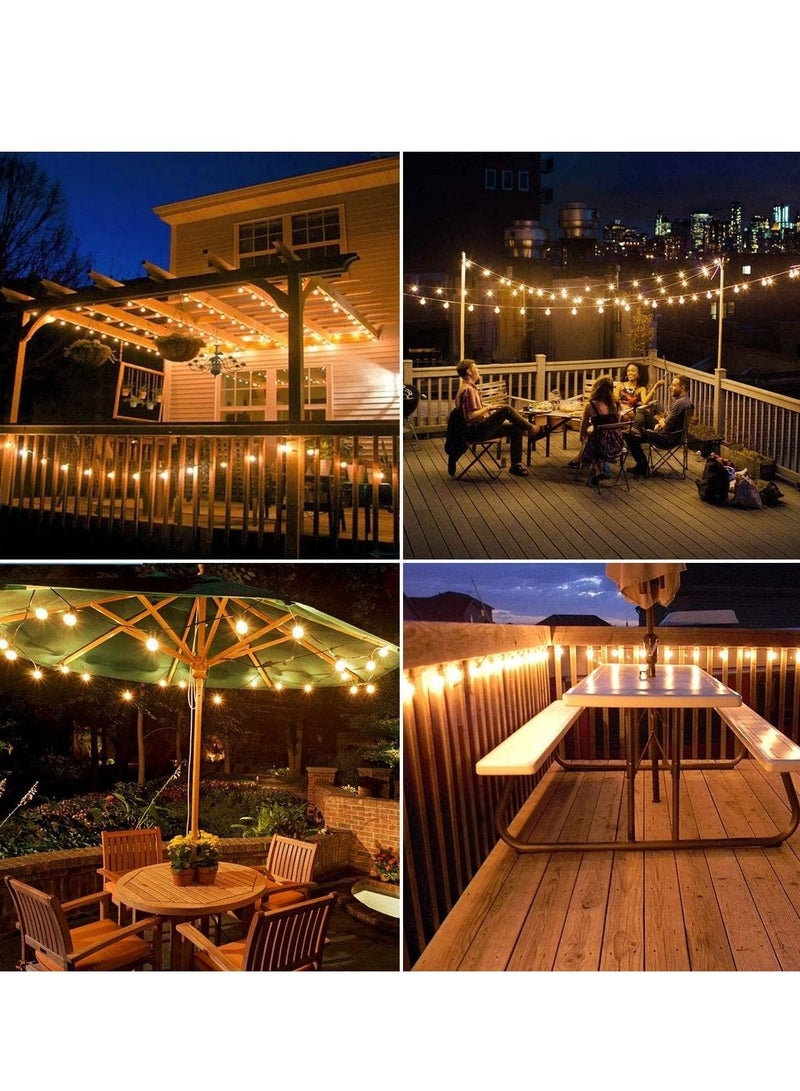 Sharpdo سلسلة أضواء 10 أضواء LED 1.5 واط مصباح توفير الطاقة بالطاقة الشمسية للحدائق الخارجية وزينة العطلات - Image 2