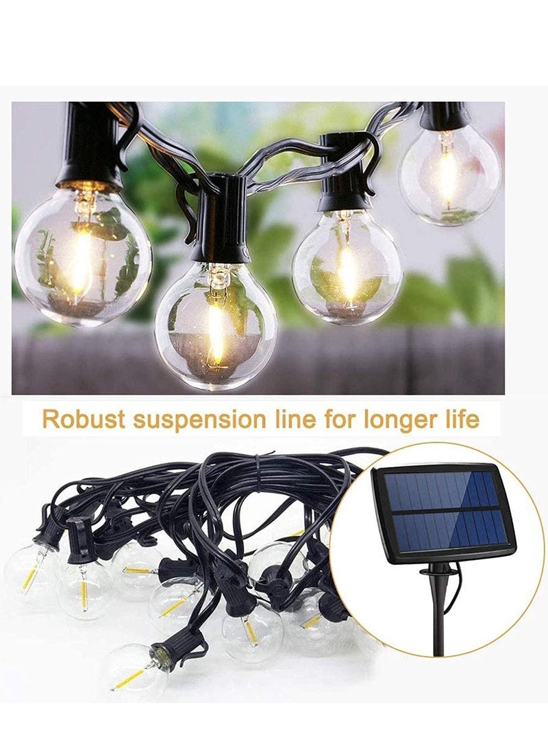 Sharpdo سلسلة أضواء 10 أضواء LED 1.5 واط مصباح توفير الطاقة بالطاقة الشمسية للحدائق الخارجية وزينة العطلات - Image 4