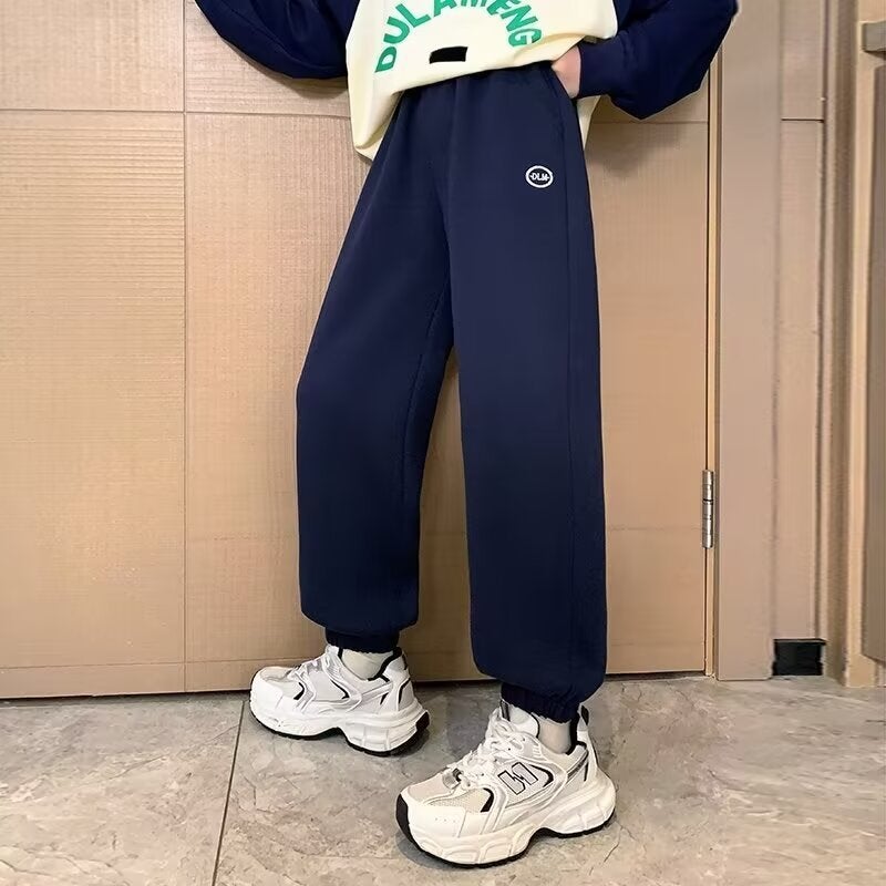 Girls' Pants 2024 Autumn New Style Children'S Sweatpants Girls' Big Trousers Loose Sports Pants - Image 3