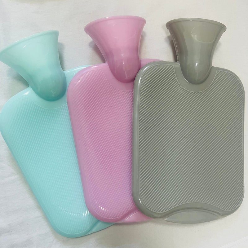 Sky Blue Thickened PVC Hot Water Bottle Anti Slip Hand Warmer Anti Scalding Easy Clean - Image 1