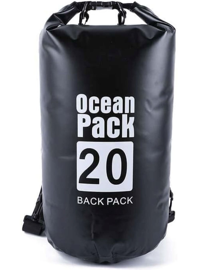 PVC Portable Outdoor Waterproof Sport PVC Shoulder Bag 20L Assorted - Image 4