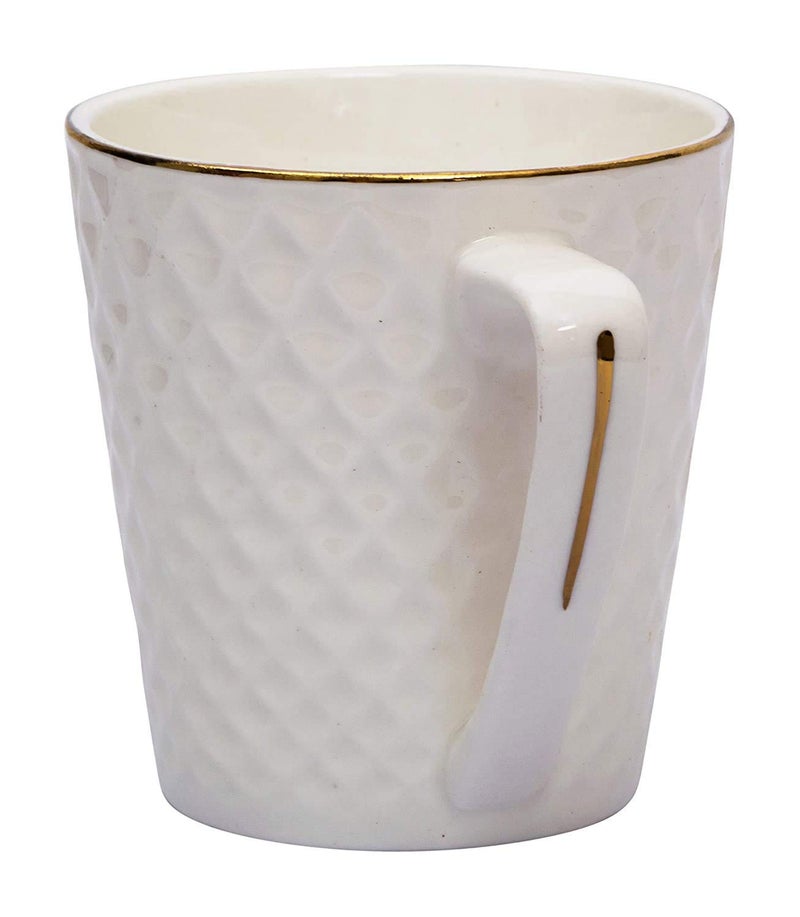 RAINCART Cup Set for Tea Coffee Espresso Bone China 140 ml Set of 6 - Image 4