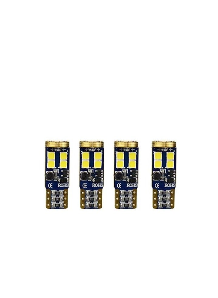 Generic T10 Led Car Bulb 4Pcs W5W 12-Smd 3030 Chipset Led Bulbs Canbus  - Image 1