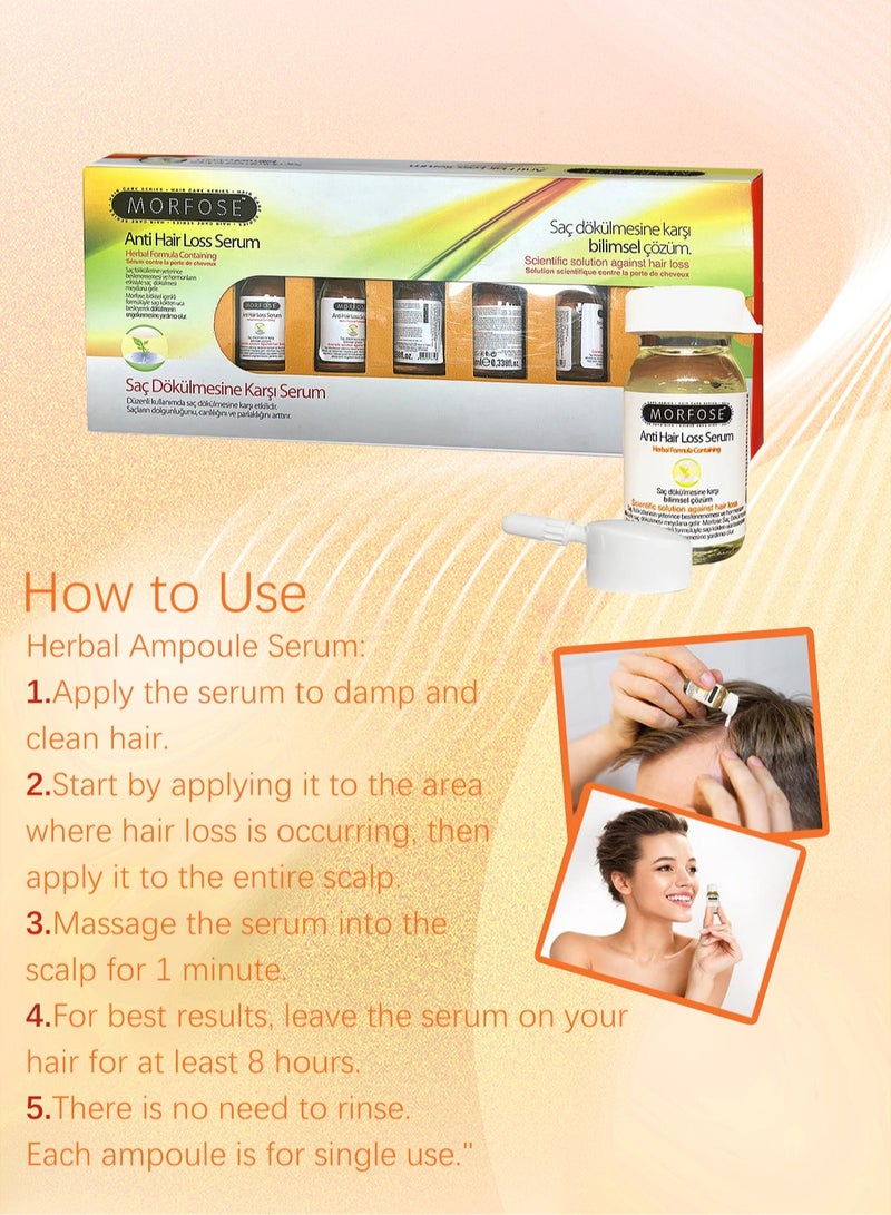 MORFOSE Anti Hair Loss Serum, Hair Growth Essence Non-Irritating Treatment Oil for Damaged Hair 1pack - Image 2