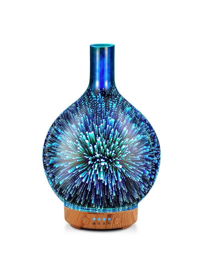 Porseme 3D Essential Oil Diffuser Cool Mist Humidifier Ultrasonic Aromatherapy Diffuser100Ml Last 4Hauto Shutoffair Refreshdecoration For Homeofficeyogababysleep  - Image 1