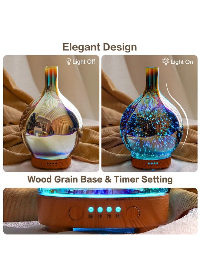Porseme 3D Essential Oil Diffuser Cool Mist Humidifier Ultrasonic Aromatherapy Diffuser100Ml Last 4Hauto Shutoffair Refreshdecoration For Homeofficeyogababysleep  - Image 4