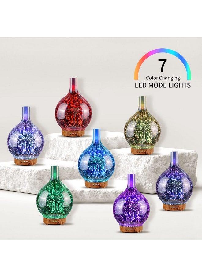 Porseme 3D Essential Oil Diffuser Cool Mist Humidifier Ultrasonic Aromatherapy Diffuser100Ml Last 4Hauto Shutoffair Refreshdecoration For Homeofficeyogababysleep  - Image 2