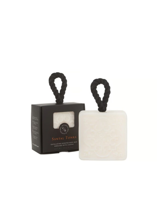 Castelbel Santal Tonka Exfoliating Scented Body Bar 150g - Image 1