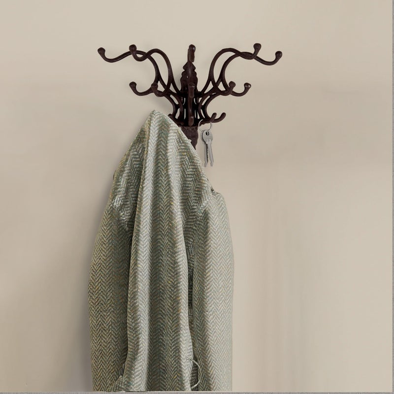 Creative Co-Op Antique Cast Iron Wall Hooks in Rust Finish - Image 4