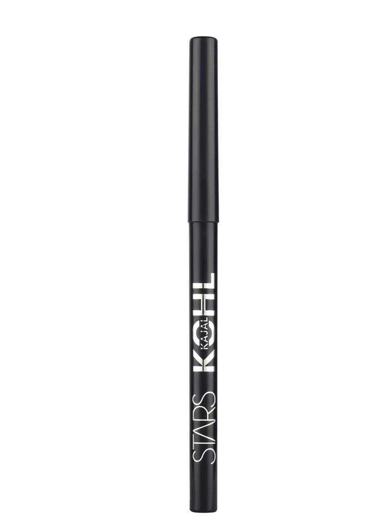 STARS COSMETICS - Waterproof , Smudge Proof Long Stay Kajal Pencil (Black) - Image 1