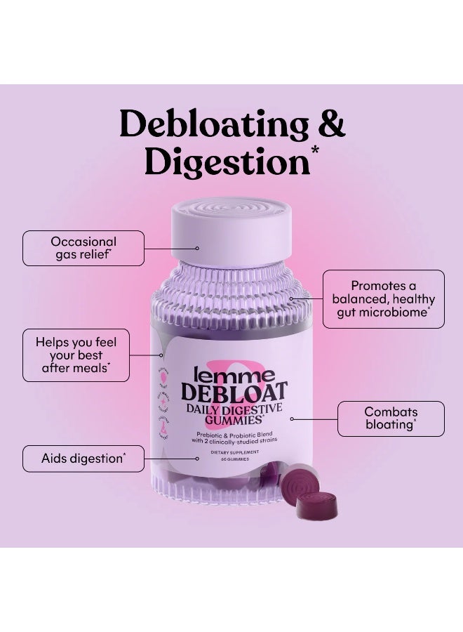 Lemme, Debloat, Daily Digestive Enzymes & Probiotics, 60 Vegan Capsules - Image 3