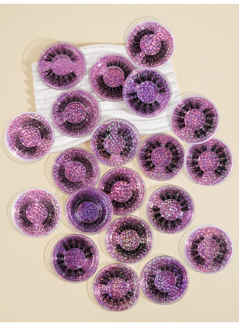 MAGEFY Half  Lashes False Eyelashes Cat Eyes Wispy Natural Faux Mink Lashes 20 Pairs Pack Light Volume Short Fake Eye Lashes Multipack - Image 2