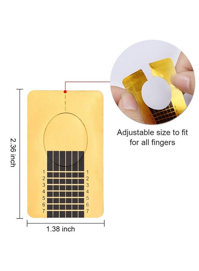 Yokilly Nail Forms for Acrylic Nails, 500PCS Nail Forms for Polygel Nail Tips Guide, Nail Forms For Builder Gel, Nail Forms Roll for Salon Nail Former Stickers with Numbers Marked for Nail Art DIY - Image 5