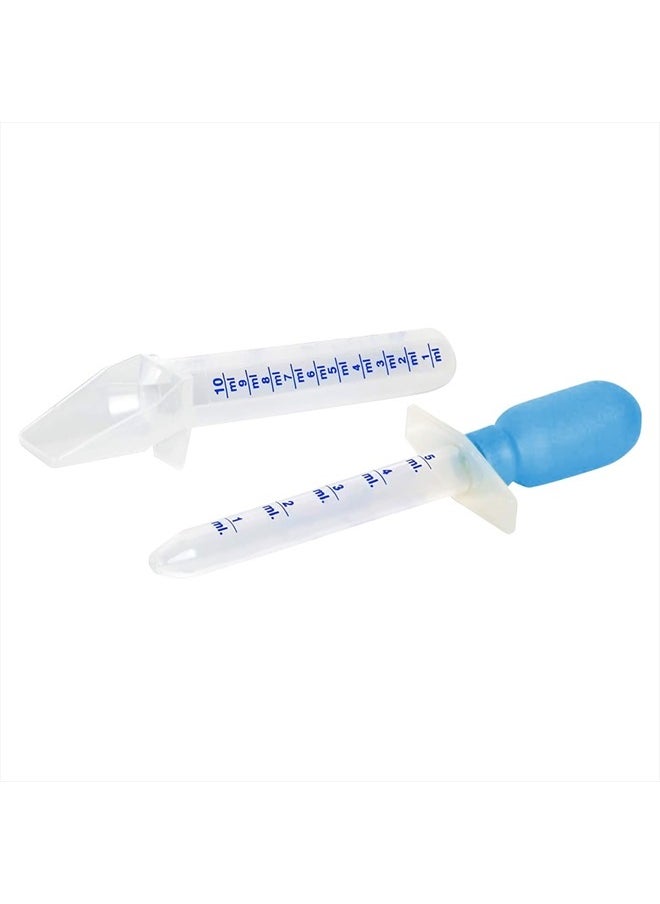 Ezy Dose Kids Oral Liquid Medicine Dropper and Spoon Kit For Baby & Toddler, Deliver Correct Dose, 5mL/1 TSP Capacity, 2 Piece Set, Color May Vary, Made in the USA, BPA Free  - Image 1
