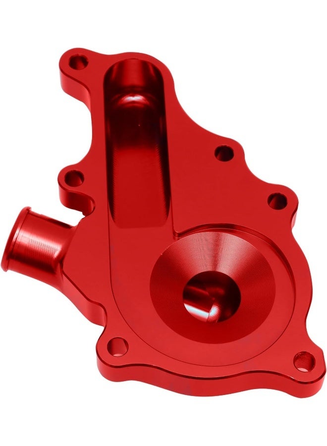 Ebiker CNC-Machined Red Aluminum Water Pump Cover for Yamaha Raptor 700 - Image 3