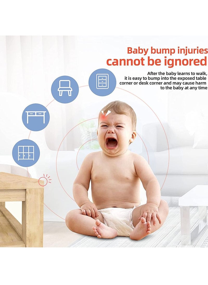 HomarKet - 5 Meters Baby Safety Corner Guard, Table Edge Corner Protector Strip for Kids, Baby Proofing Foam for Furniture Edges & Corner Guard Cushion Set Child Protection Bumper Strip with 8 Corners (White) - Image 1