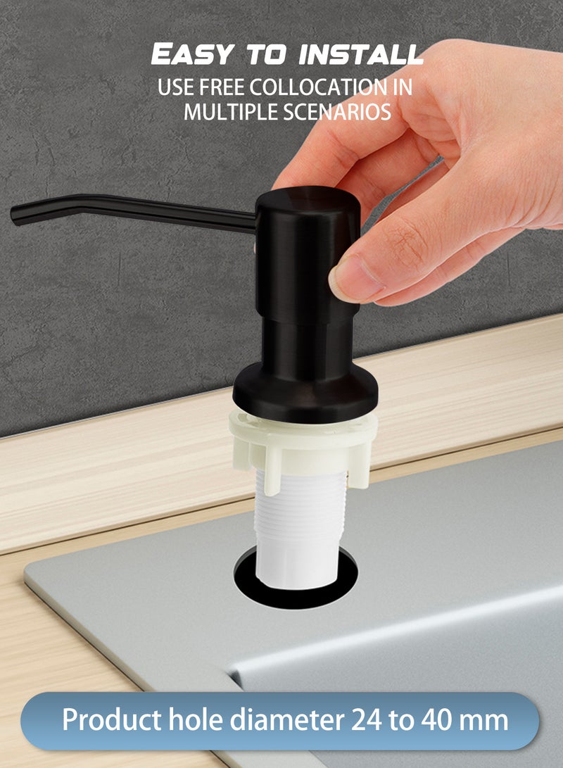 WinHolder Kitchen Sink Soap Dispenser – Liquid Soap Pump 350 Ml/500 Ml Bottle, Kitchen Sink Tools | 360‑Degree Rotating Nozzle Dispenser Tool, Sink Mounted Household Kitchen Rotation Accessory for Dishwashing - Image 4