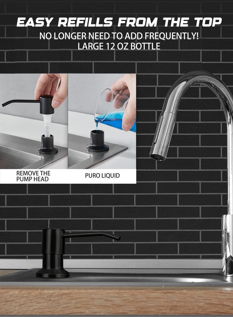 WinHolder Kitchen Sink Soap Dispenser – Liquid Soap Pump 350 Ml/500 Ml Bottle, Kitchen Sink Tools | 360‑Degree Rotating Nozzle Dispenser Tool, Sink Mounted Household Kitchen Rotation Accessory for Dishwashing - Image 5