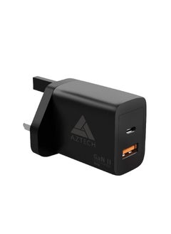 شاحن حائط AZTECH HyperCharger 45W GaN II ثنائي المنفذ مع منافذ USB-A وUSB-C | AZTG2HC-45W - pzsku/ZC1092A0BBBF25C0C89A1Z/45/_/1740213441/daad99bb-6a3e-4664-b85d-4d48344234aa