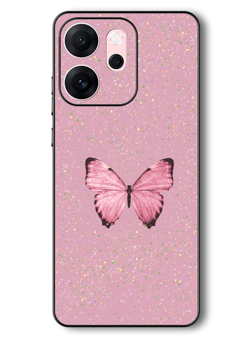 Theodor Case Compatible with Oppo Reno 14 F 6.57 Inch Protection Shockproof Bumper Cover Glitter Butter 1 - Image 1