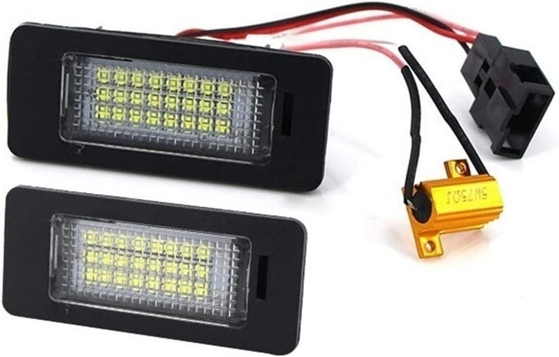 DEMULAX 2pcs CANbus White License Plate Light - Image 1