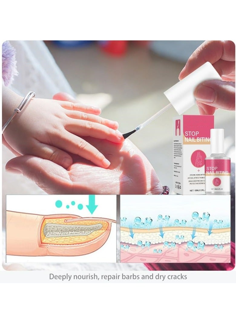 CMGTYYD Anti Nail Biting Polish, Stop Nail Biting and Thumb Sucking Treatment for Adults & Children – Clear Varnish with Safe, Natural Plant Extracts – Prevents Nail Biting and Promotes Healthy Nail Growth - Image 3