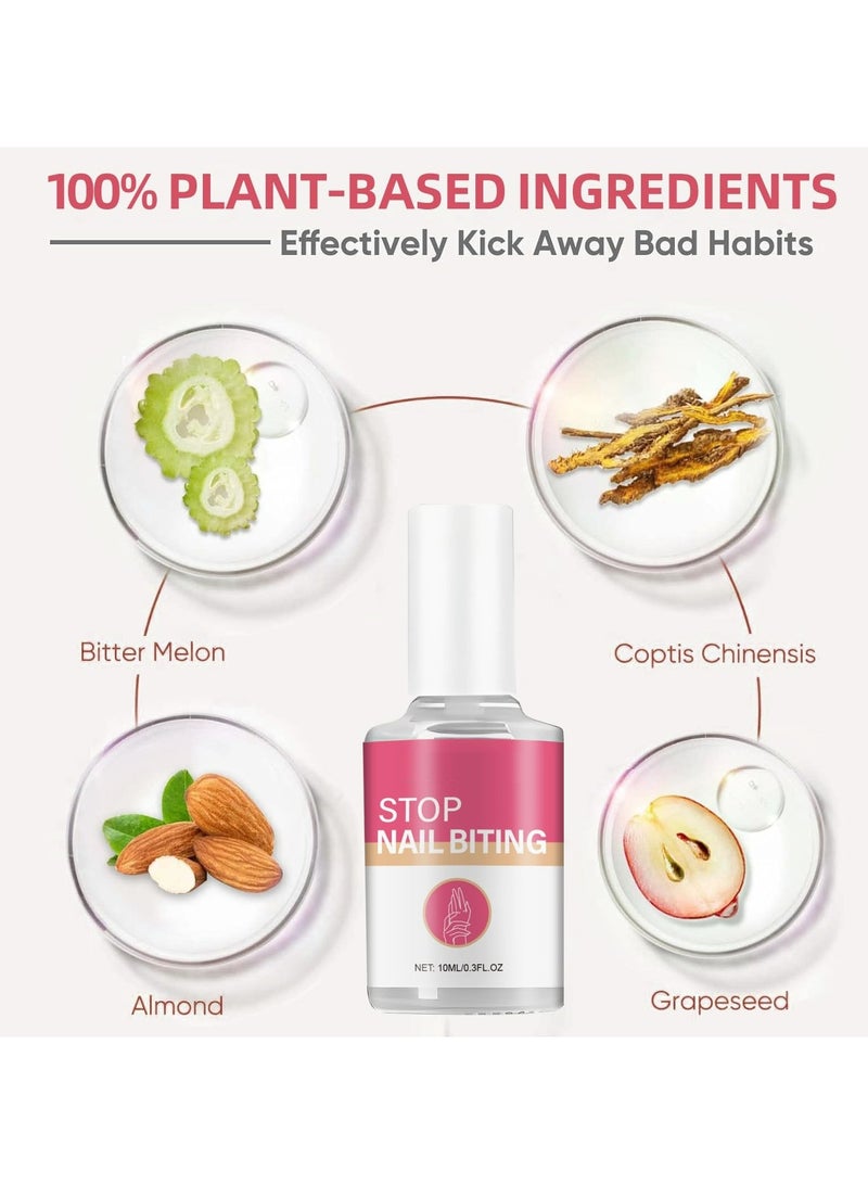 CMGTYYD Anti Nail Biting Polish, Stop Nail Biting and Thumb Sucking Treatment for Adults & Children – Clear Varnish with Safe, Natural Plant Extracts – Prevents Nail Biting and Promotes Healthy Nail Growth - Image 5