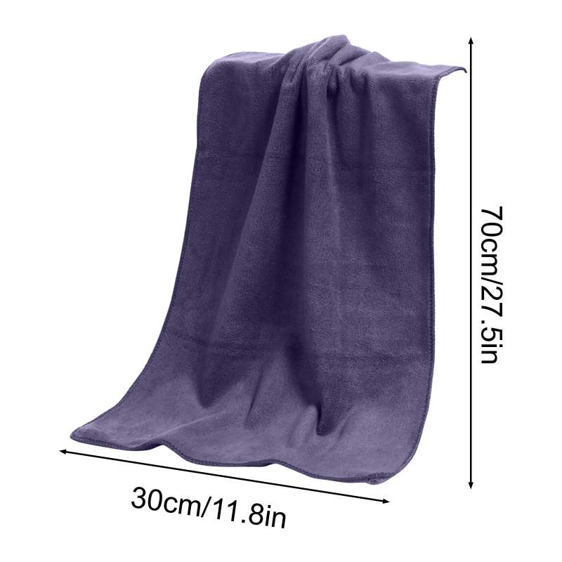 Super Soft Towel Set 11.8" x 27.5" Gray Quick-Drying High Absorption - Ultra-Soft Texture for Everyday Gentleness Versatile 6-Pack Multi-Purpose Towel for Bathroom Kitchen Spa Travel - Image 2