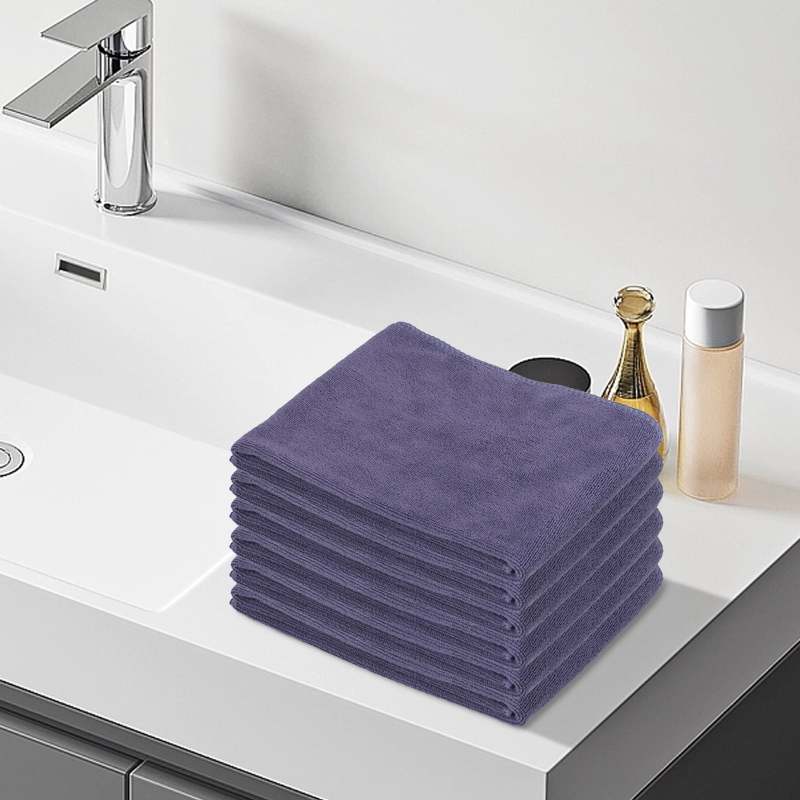 Super Soft Towel Set 11.8" x 27.5" Gray Quick-Drying High Absorption - Ultra-Soft Texture for Everyday Gentleness Versatile 6-Pack Multi-Purpose Towel for Bathroom Kitchen Spa Travel - Image 3