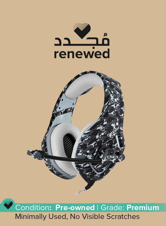 onikuma Renewed - K1B Gaming Wired Headset With Microphone For PS4/PS5/XOne/XSeries/NSwitch/PC - Image 1