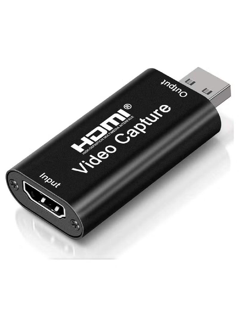 يوارب كينج بطاقة 4K HDMI لالتقاط الفيديو، بطاقة Cam لالتقاط الألعاب محول لالتقاط الصوت من HDMI إلى USB 2.0 أجهزة التقاط التسجيل للبث المباشر ومؤتمرات الفيديو والتدريس والألعاب - Image 1