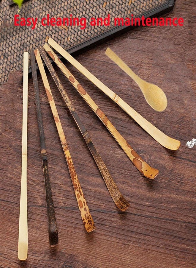 Nanchroadly Tea Scoop for Loose Tea, 2 Pcs Matcha Spoon Matcha Scoop Chinese Kung Fu Natural Tea Scoops Delicate Spoon Portable Wood Teaspoons Tea Accessories for Spices Condiments Coffee Powder - Image 5