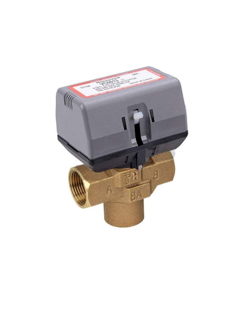 Honeywell - Honeywell 6Sec 6VA Electric VC Valve Actuator with Cable for Chiller Water AC Systems, VA6013 FCU ON/OFF Balanced 2-way And 3-way Hydronic Valves (3 Way, 1 Inch) - Image 1