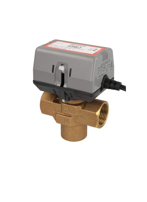 Honeywell 6Sec 6VA Electric VC Valve Actuator with Cable for Chiller Water AC Systems, VA6013 FCU ON/OFF Balanced 2-way And 3-way Hydronic Valves (3 Way, 1 Inch)