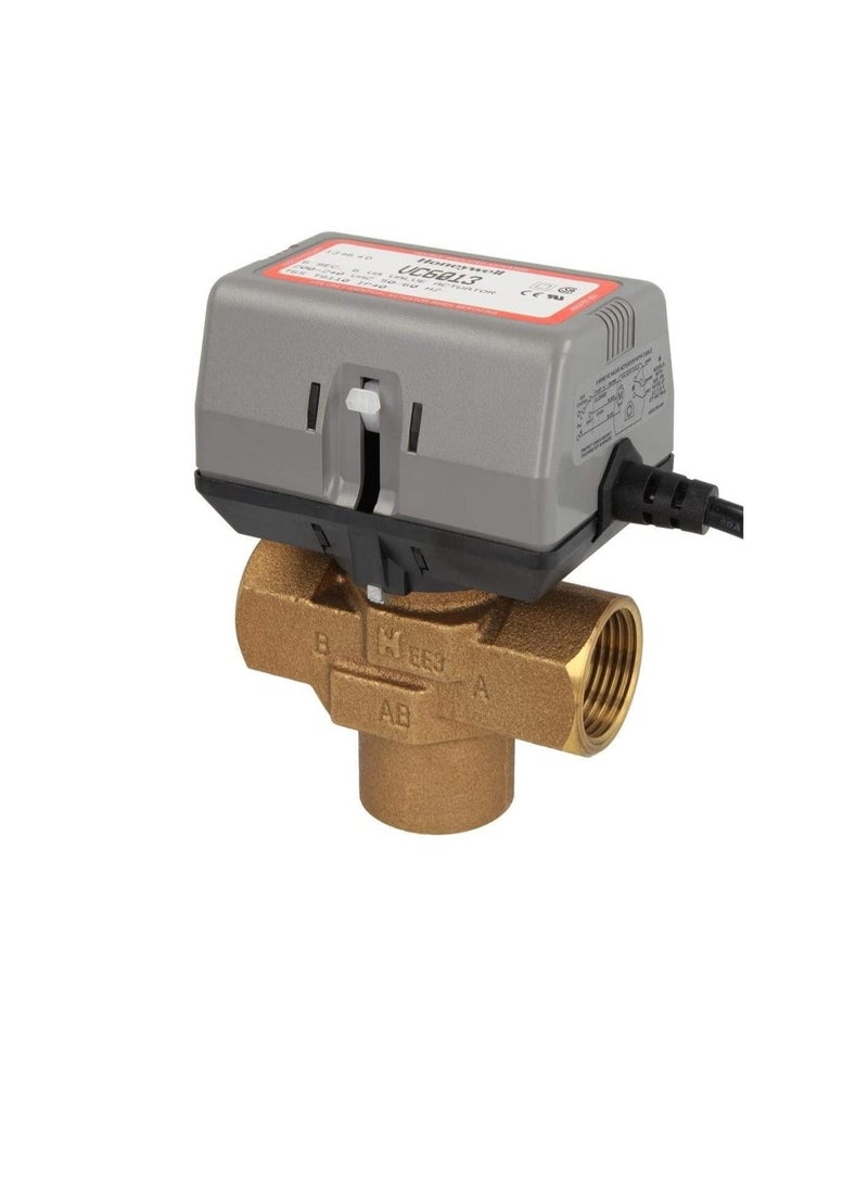 Honeywell - Honeywell 6Sec 6VA Electric VC Valve Actuator with Cable for Chiller Water AC Systems, VA6013 FCU ON/OFF Balanced 2-way And 3-way Hydronic Valves (3 Way, 1 Inch) - Image 1