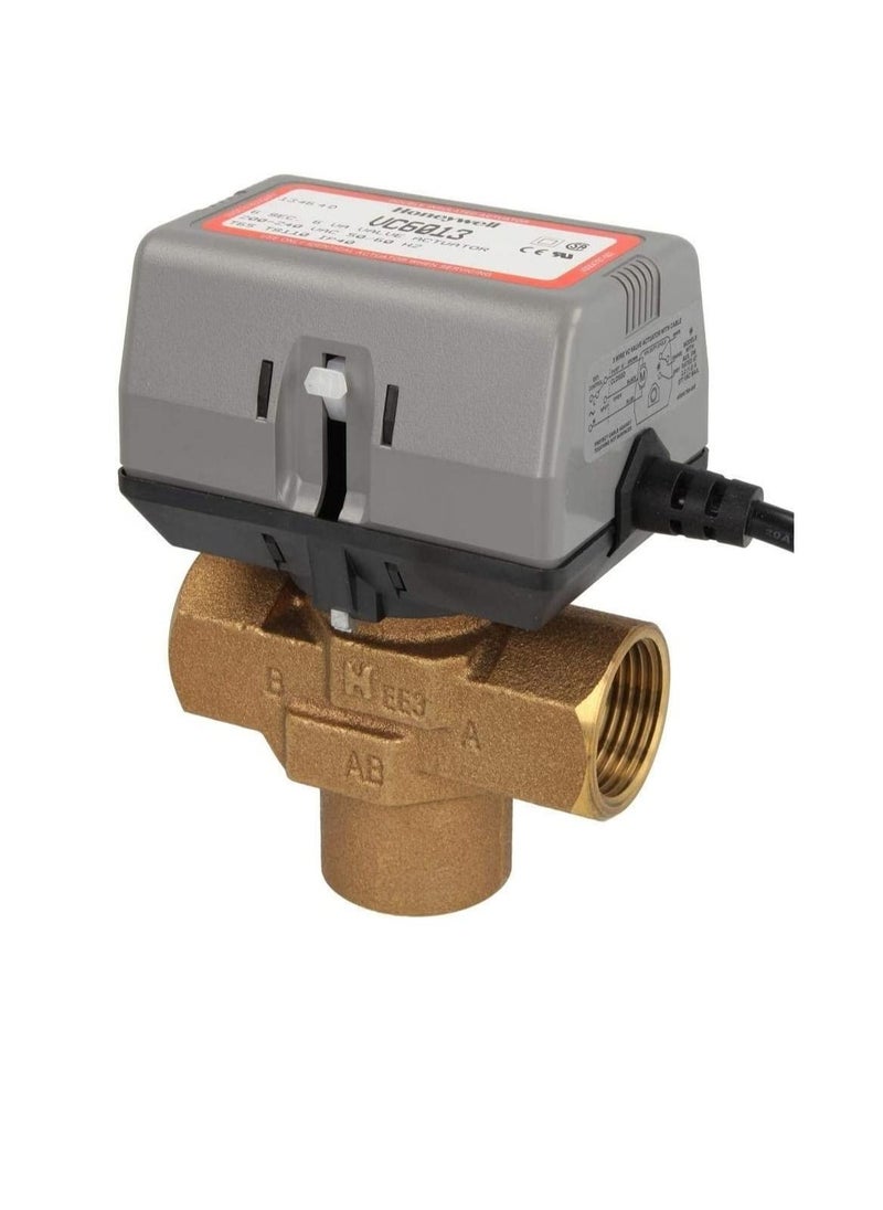 Honeywell - Honeywell 6Sec 6VA Electric VC Valve Actuator with Cable for Chiller Water AC Systems, VA6013 FCU ON/OFF Balanced 2-way And 3-way Hydronic Valves (3 Way, 1 Inch) - Image 1