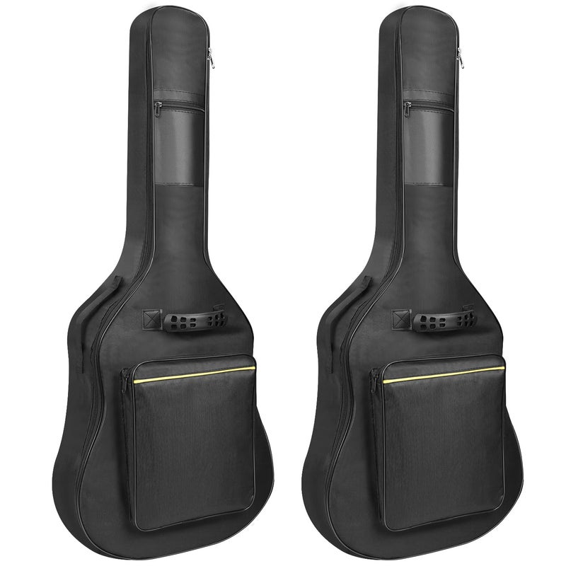 Mdvora Guitar Bags 2 Pack Guitar Gig Bag 38 40 41 inch Electric Guitar Case Waterproof Oxford Electric Guitar Gig Bag Two Pockets for Acoustic Classical Guitar Ukulele Bass Guitar2 Pack
