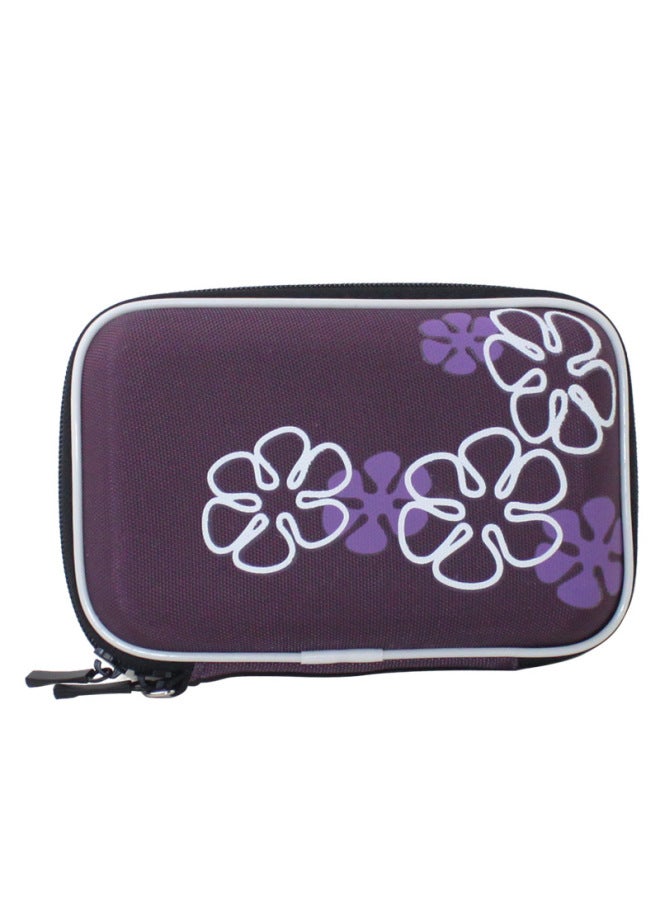 Eva Mobile Solid State Drive Storage Bag 2.5 Inch Hard Drive Protection Box Anti-shock Bag Multi-function Digital Storage Bag-Color:Blue  - Image 1
