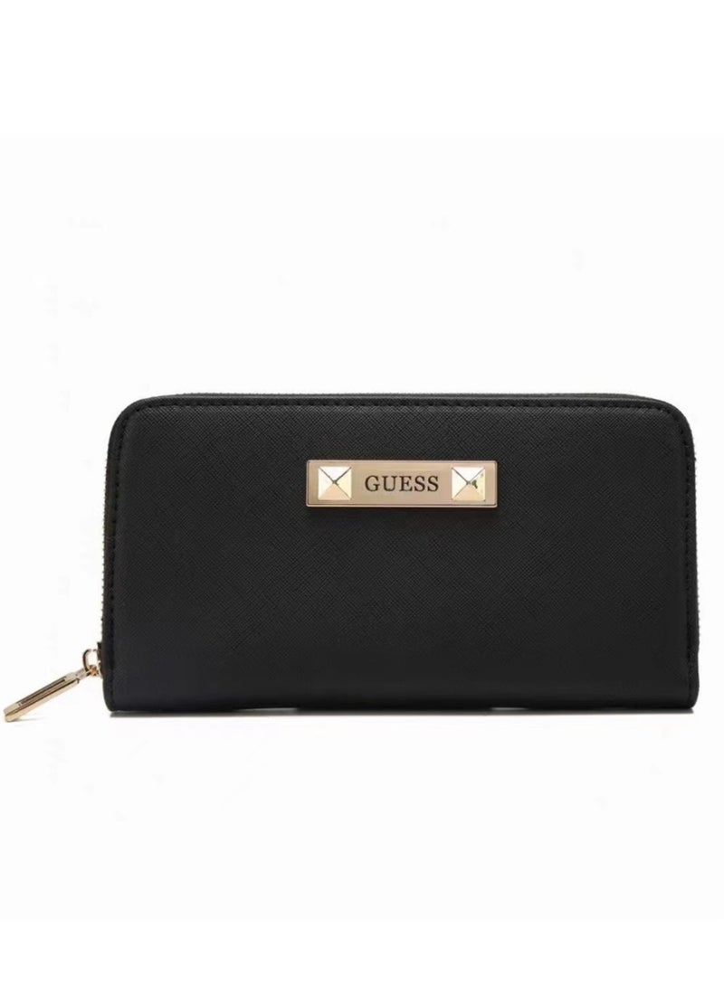 Guess Women's Vikky Zip Around Black