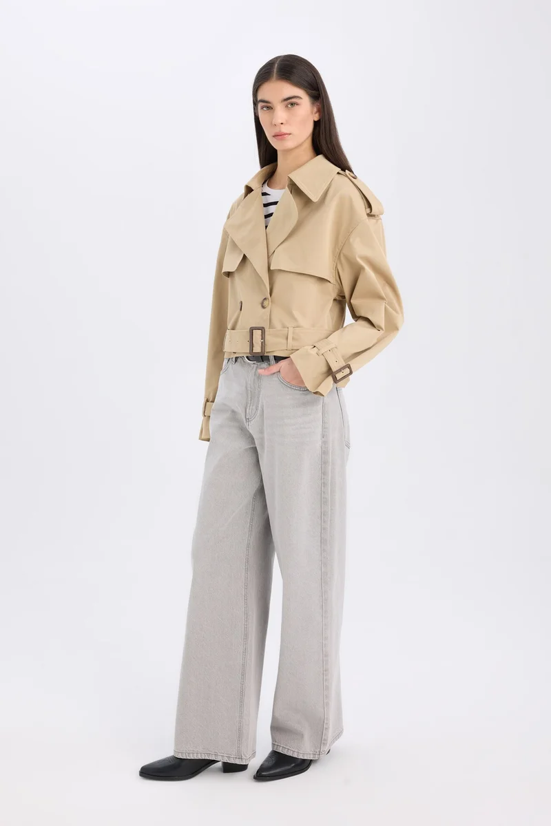 Defacto  Regular Fit Trenchcoat for Women | Best Price UAE