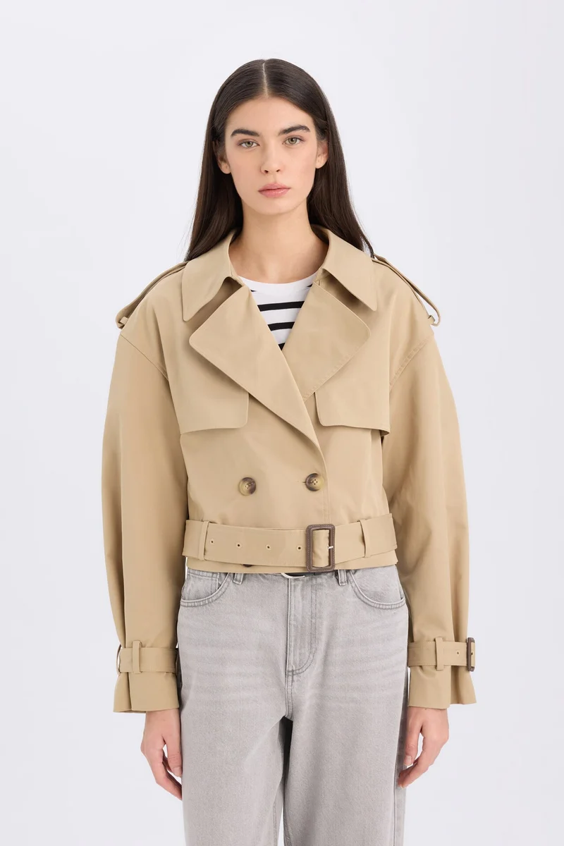 Defacto  Regular Fit Trenchcoat for Women | Best Price UAE
