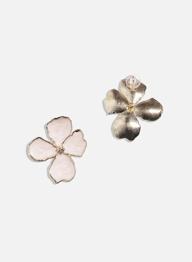 Sohi  Enamelled Flora Artificial Stud Earring Jewellery for Women | Best Price UAE