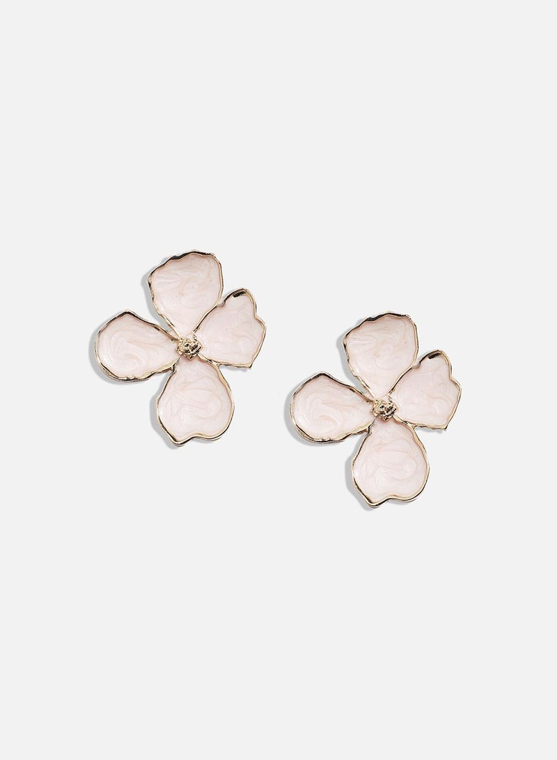 SOHI Enamelled Flora Artificial Stud Earring Jewellery - Image 2
