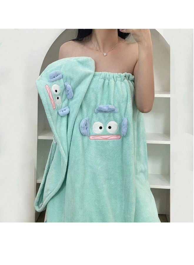 general Convertible Coral Fleece Bath Towel Set for Women with Hair Drying Cap, Three-Piece Suite, New Style, Non-All-Cotton, Adult Absorbent Bathrobe - Image 3