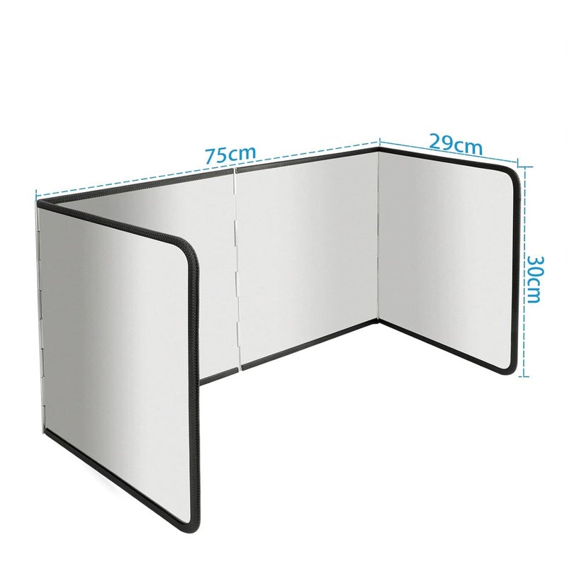 MIXEN Foldable Splash Guard for Pot Cooker Hood Wall Protection Splash Guard with 4 Sides for Heat Insulation Kitchen Utensils PolisL Foldable MultiPurpose AntiRust Easy to Clean - Image 2