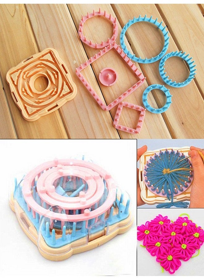 ALIMITOPIA Flower Knitting Loom Kit,Diy Wool Yarn Flower Maker Weaver Tool Set With Needle  - Image 3