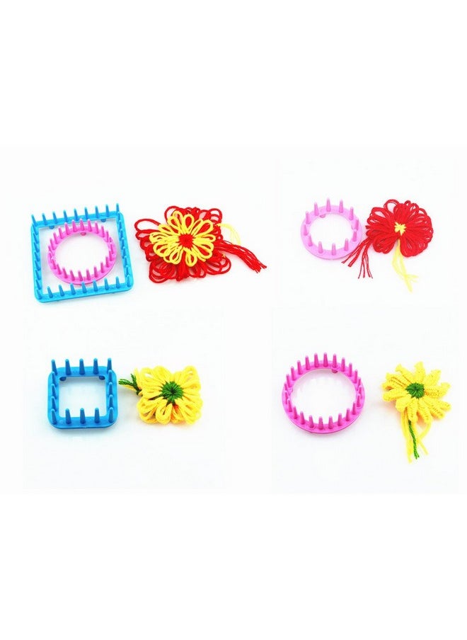 ALIMITOPIA Flower Knitting Loom Kit,Diy Wool Yarn Flower Maker Weaver Tool Set With Needle  - Image 4
