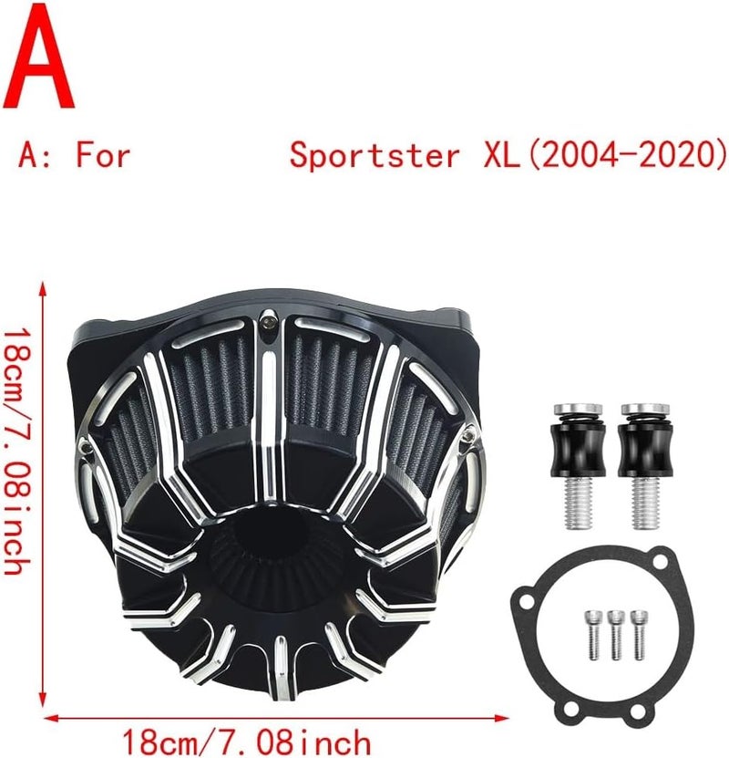 Wivplex Inverted Big Sucker Air Cleaner Filter for Harley Motorcycles - Image 2