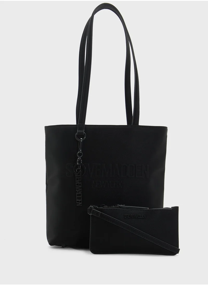 STEVE MADDEN Billie Logo Tote Bag